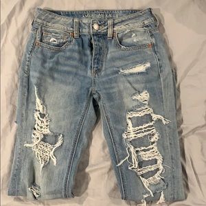 American eagle mom jeans size 0
